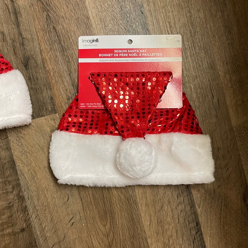 Sequin Santa hat